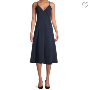 Thakoon V-Neck Spaghetti Strap Slip Dress Navy NWT Size 2